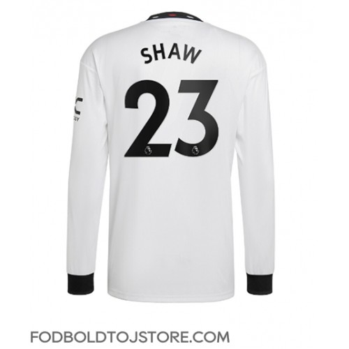 Manchester United Luke Shaw #23 Udebanetrøje 2022-23 Langærmet